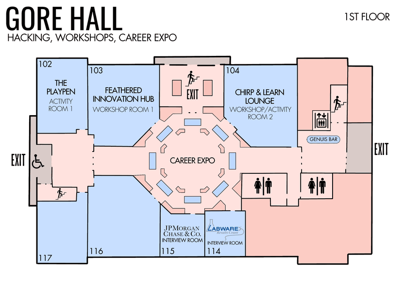 Gore Hall Map 1